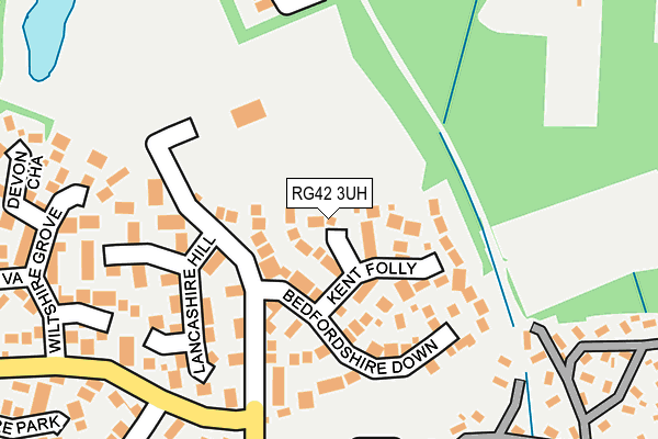 RG42 3UH map - OS OpenMap – Local (Ordnance Survey)