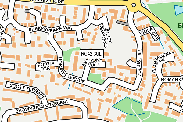 RG42 3UL map - OS OpenMap – Local (Ordnance Survey)