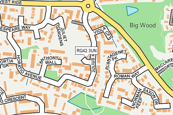 RG42 3UN map - OS OpenMap – Local (Ordnance Survey)