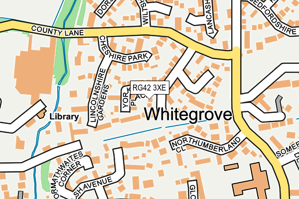 RG42 3XE map - OS OpenMap – Local (Ordnance Survey)