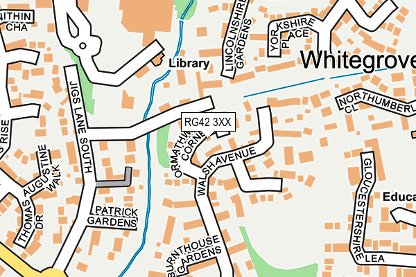 RG42 3XX map - OS OpenMap – Local (Ordnance Survey)