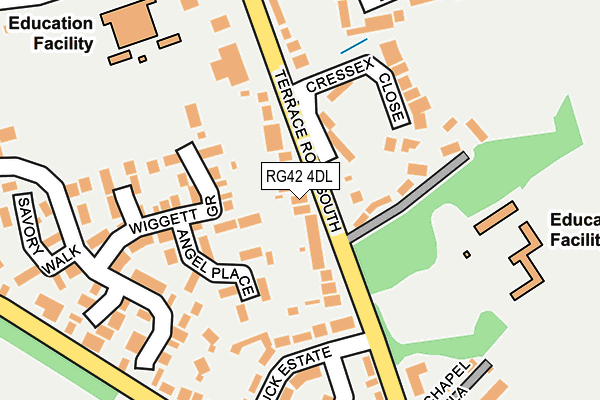 RG42 4DL map - OS OpenMap – Local (Ordnance Survey)
