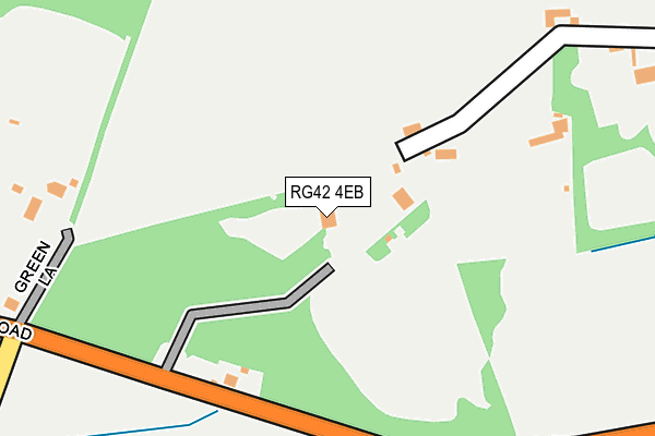RG42 4EB map - OS OpenMap – Local (Ordnance Survey)