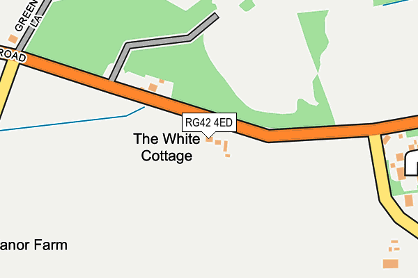RG42 4ED map - OS OpenMap – Local (Ordnance Survey)