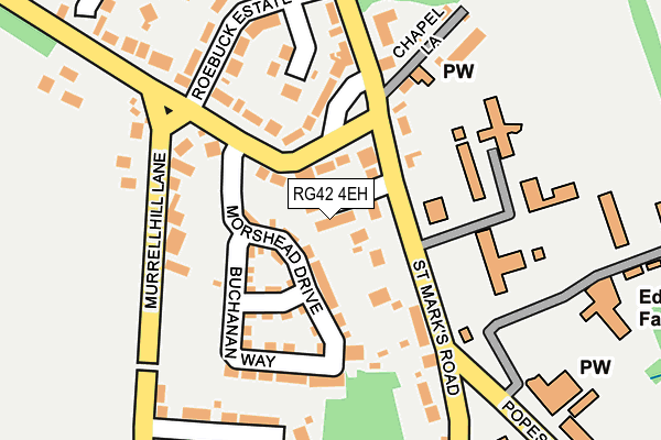 RG42 4EH map - OS OpenMap – Local (Ordnance Survey)
