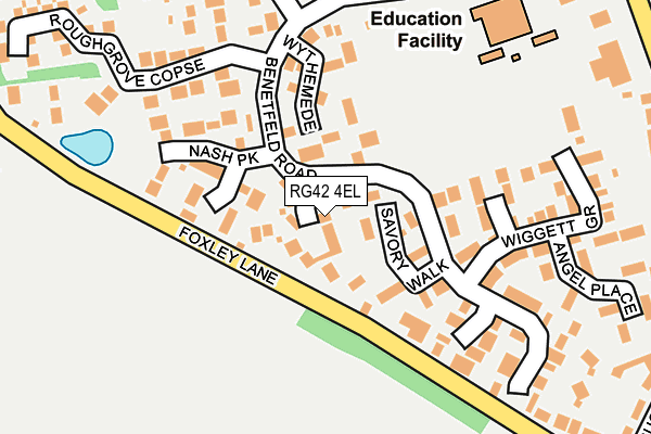 RG42 4EL map - OS OpenMap – Local (Ordnance Survey)