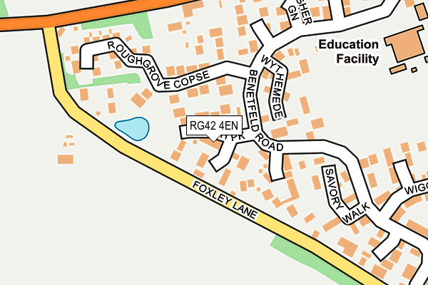 RG42 4EN map - OS OpenMap – Local (Ordnance Survey)