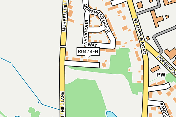 RG42 4FN map - OS OpenMap – Local (Ordnance Survey)