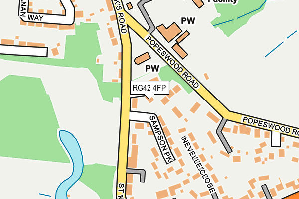 RG42 4FP map - OS OpenMap – Local (Ordnance Survey)