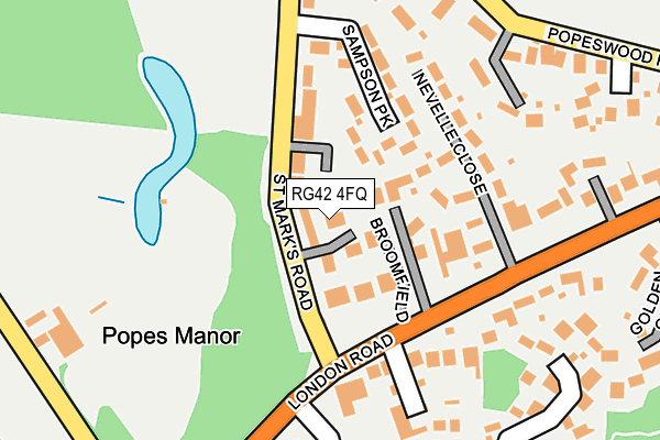 RG42 4FQ map - OS OpenMap – Local (Ordnance Survey)