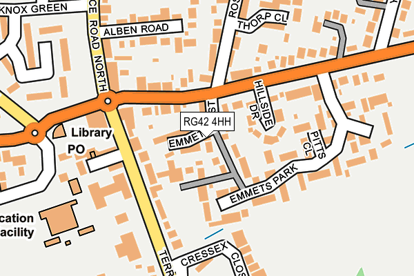 RG42 4HH map - OS OpenMap – Local (Ordnance Survey)