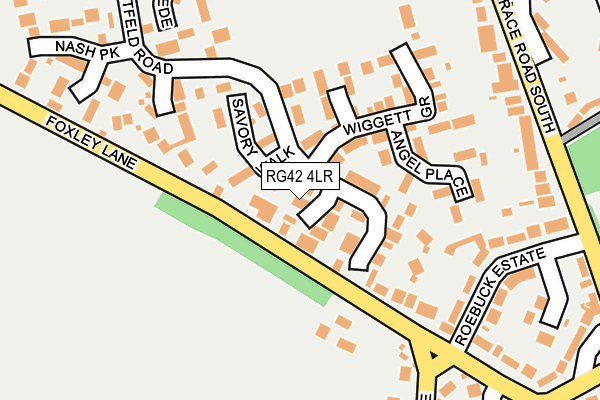RG42 4LR map - OS OpenMap – Local (Ordnance Survey)
