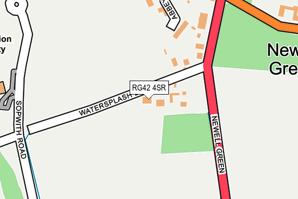 RG42 4SR map - OS OpenMap – Local (Ordnance Survey)