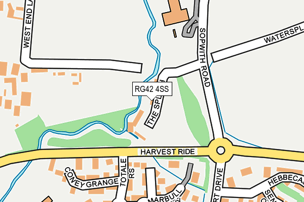 RG42 4SS map - OS OpenMap – Local (Ordnance Survey)