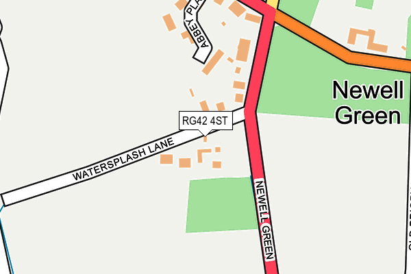 RG42 4ST map - OS OpenMap – Local (Ordnance Survey)