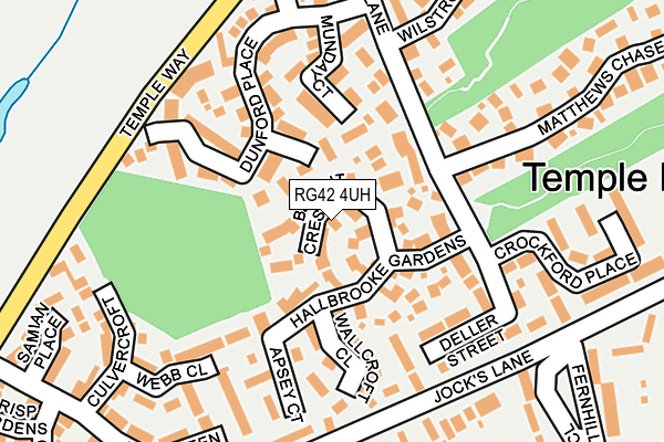 RG42 4UH map - OS OpenMap – Local (Ordnance Survey)