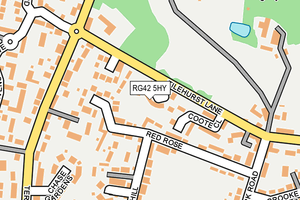 RG42 5HY map - OS OpenMap – Local (Ordnance Survey)