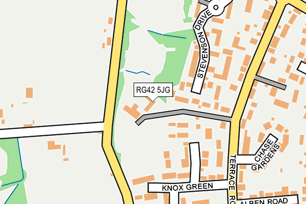 RG42 5JG map - OS OpenMap – Local (Ordnance Survey)