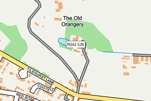 RG42 5JN map - OS OpenMap – Local (Ordnance Survey)