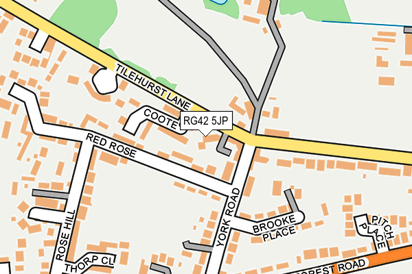 RG42 5JP map - OS OpenMap – Local (Ordnance Survey)