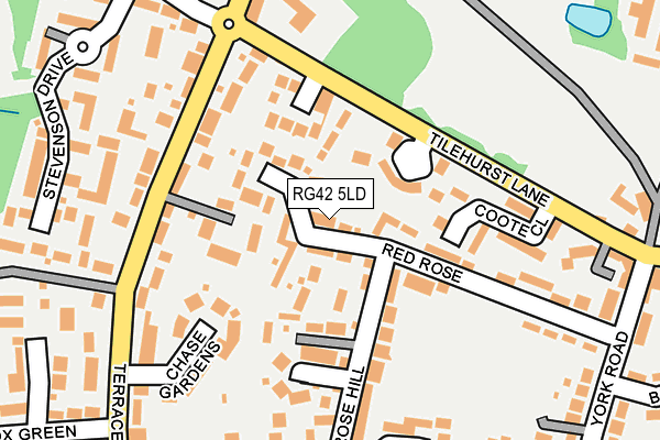 RG42 5LD map - OS OpenMap – Local (Ordnance Survey)