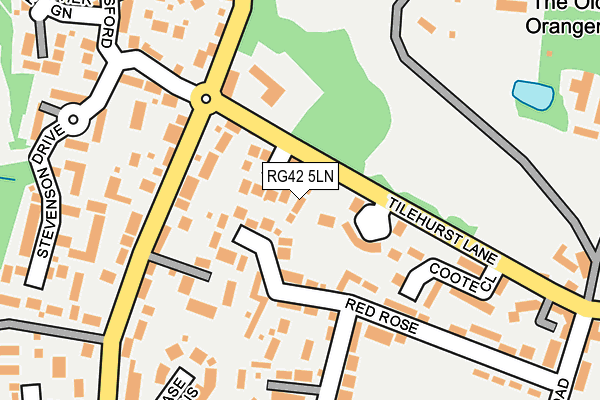 RG42 5LN map - OS OpenMap – Local (Ordnance Survey)