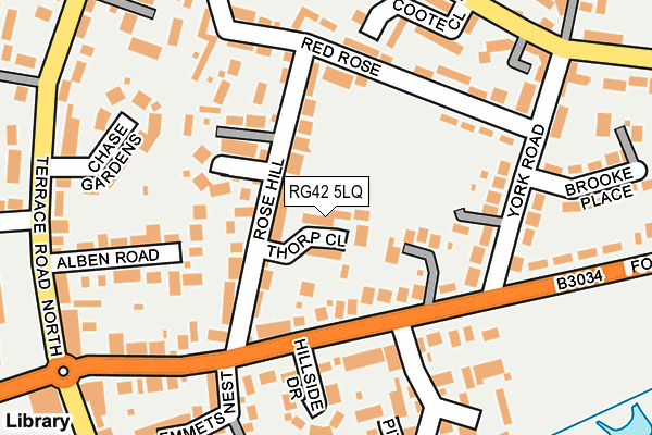 RG42 5LQ map - OS OpenMap – Local (Ordnance Survey)