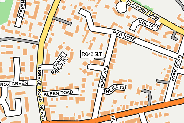 RG42 5LT map - OS OpenMap – Local (Ordnance Survey)
