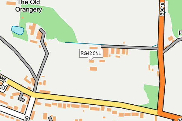 RG42 5NL map - OS OpenMap – Local (Ordnance Survey)