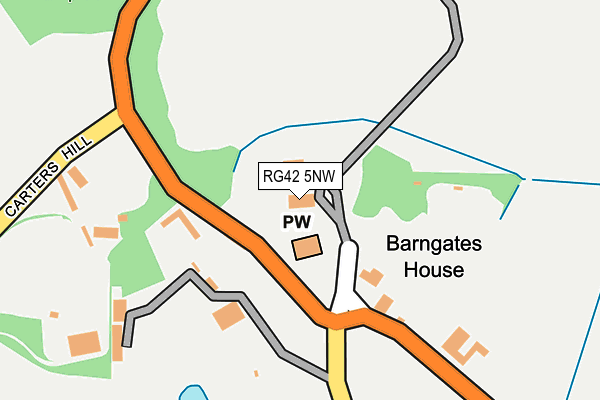 RG42 5NW map - OS OpenMap – Local (Ordnance Survey)