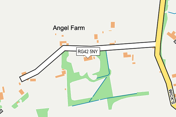 RG42 5NY map - OS OpenMap – Local (Ordnance Survey)