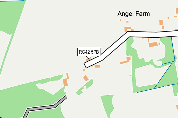 RG42 5PB map - OS OpenMap – Local (Ordnance Survey)