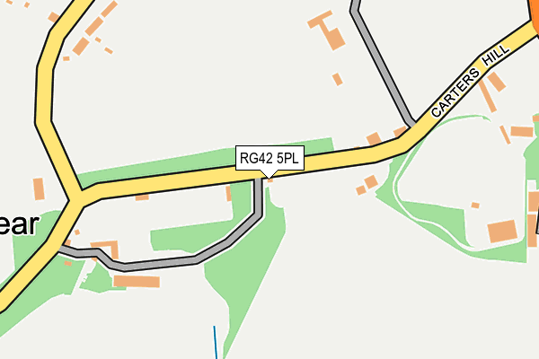 RG42 5PL map - OS OpenMap – Local (Ordnance Survey)