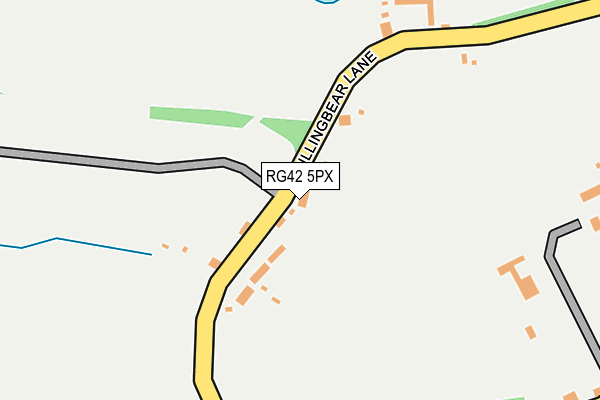 RG42 5PX map - OS OpenMap – Local (Ordnance Survey)