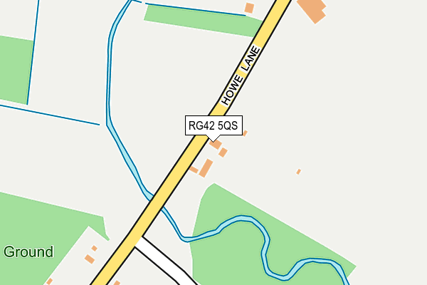RG42 5QS map - OS OpenMap – Local (Ordnance Survey)