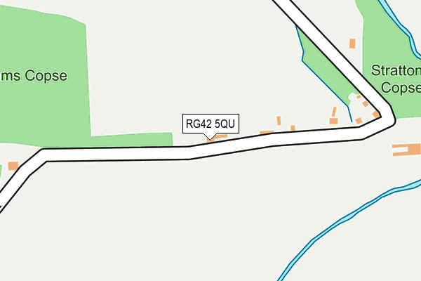 RG42 5QU map - OS OpenMap – Local (Ordnance Survey)