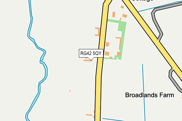 RG42 5QY map - OS OpenMap – Local (Ordnance Survey)