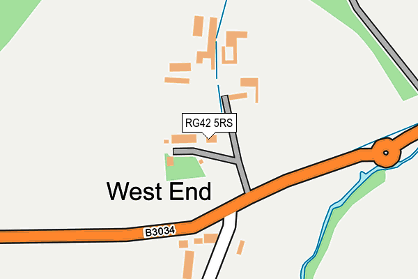 RG42 5RS map - OS OpenMap – Local (Ordnance Survey)