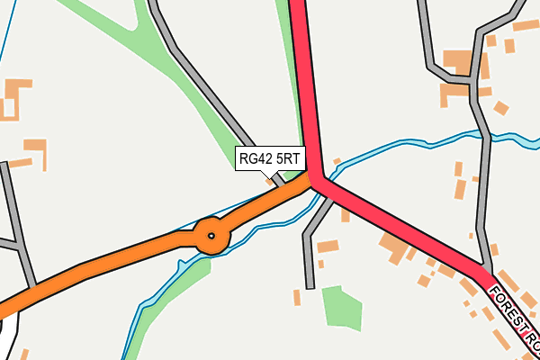 RG42 5RT map - OS OpenMap – Local (Ordnance Survey)