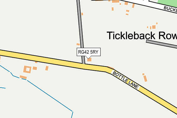 RG42 5RY map - OS OpenMap – Local (Ordnance Survey)