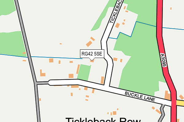 RG42 5SE map - OS OpenMap – Local (Ordnance Survey)