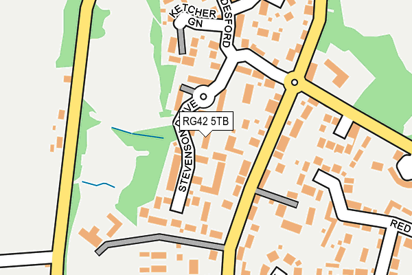 RG42 5TB map - OS OpenMap – Local (Ordnance Survey)