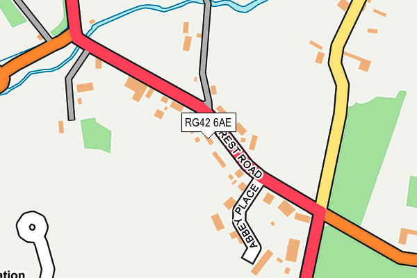 RG42 6AE map - OS OpenMap – Local (Ordnance Survey)