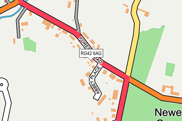 RG42 6AG map - OS OpenMap – Local (Ordnance Survey)