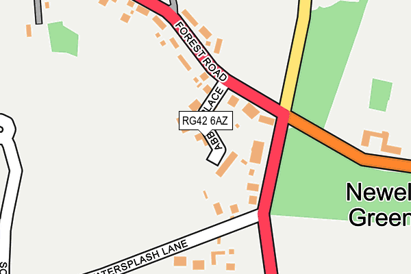 RG42 6AZ map - OS OpenMap – Local (Ordnance Survey)