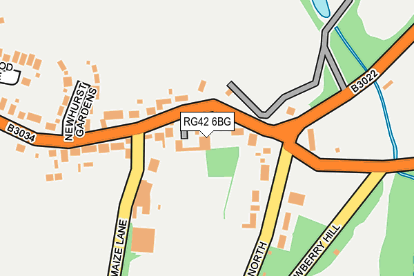 RG42 6BG map - OS OpenMap – Local (Ordnance Survey)