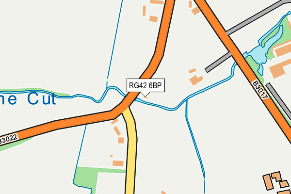 RG42 6BP map - OS OpenMap – Local (Ordnance Survey)