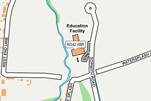 RG42 6BR map - OS OpenMap – Local (Ordnance Survey)