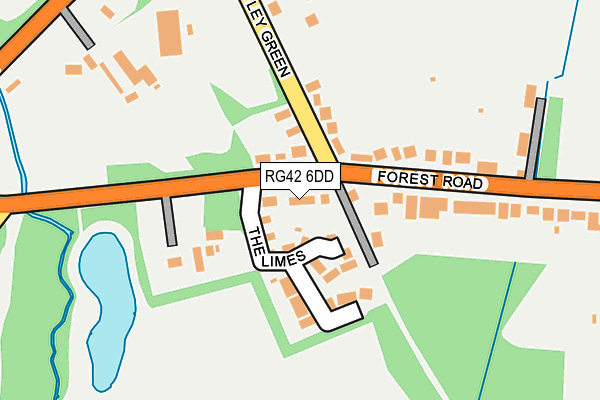 RG42 6DD map - OS OpenMap – Local (Ordnance Survey)