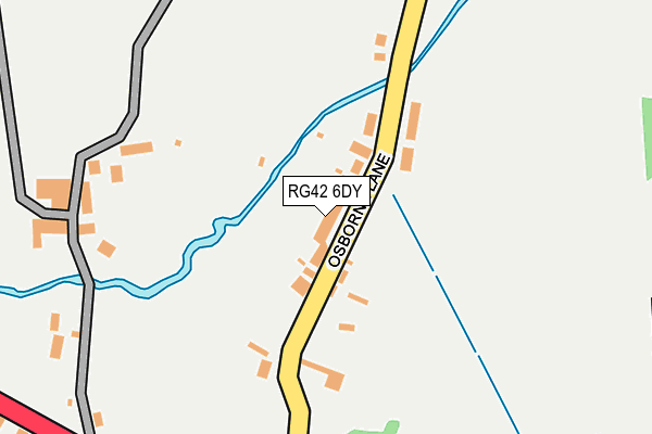 RG42 6DY map - OS OpenMap – Local (Ordnance Survey)